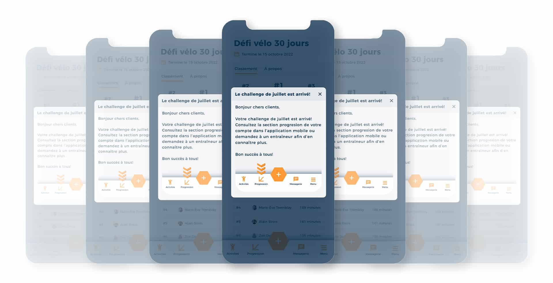 Challenges sportifs dans Hexfit