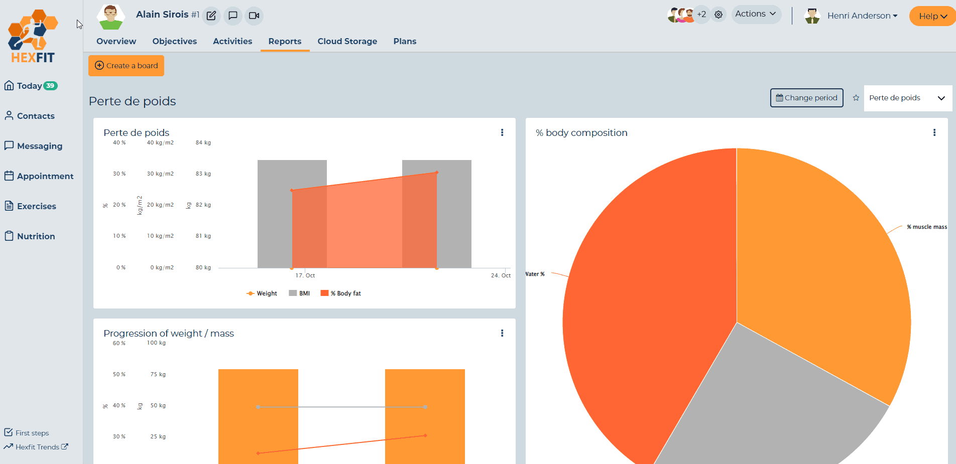 Capture d'écran du logiciel Hexfit